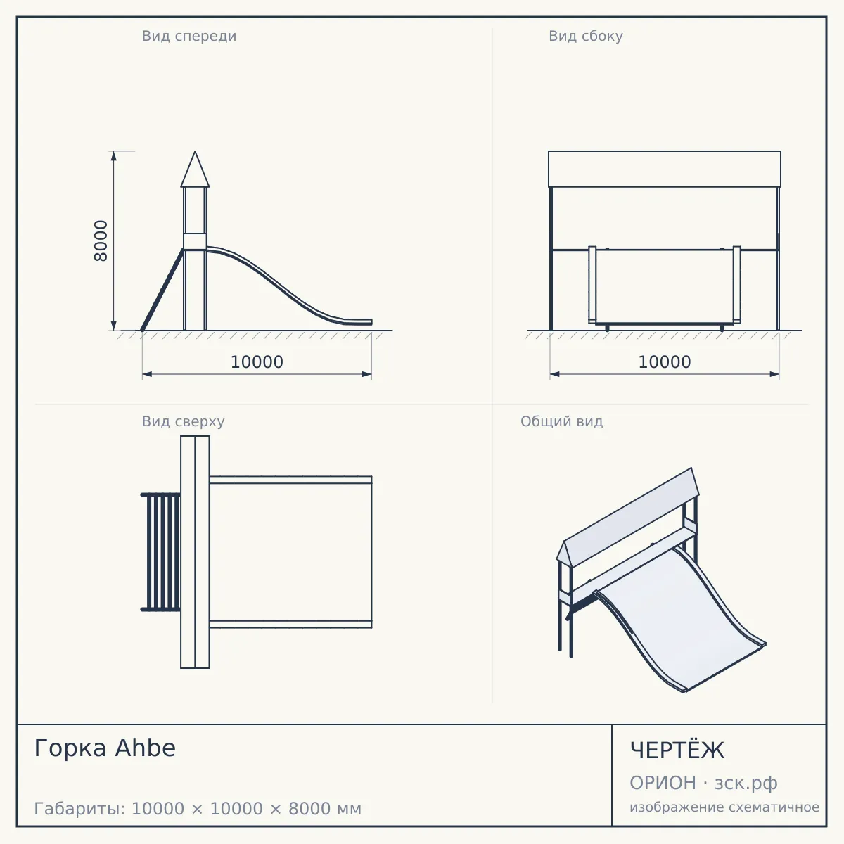 Горка Ahbe — чертёж